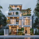 Mẫu nhà phố đẹp có mặt tiền 7 đến 10m